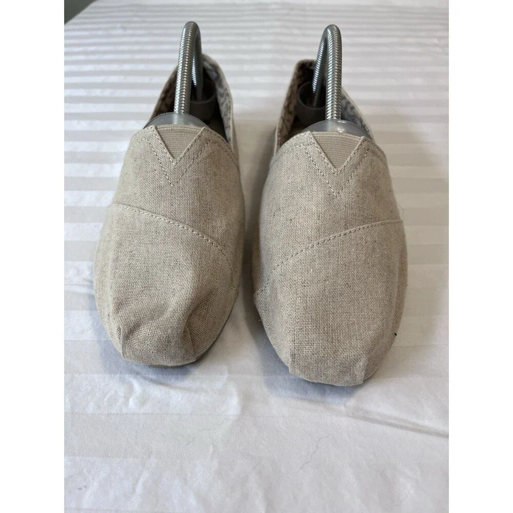 BOBS from Skechers Women's Plush Best Wishes Slip On Flats Natural Beige Size 10